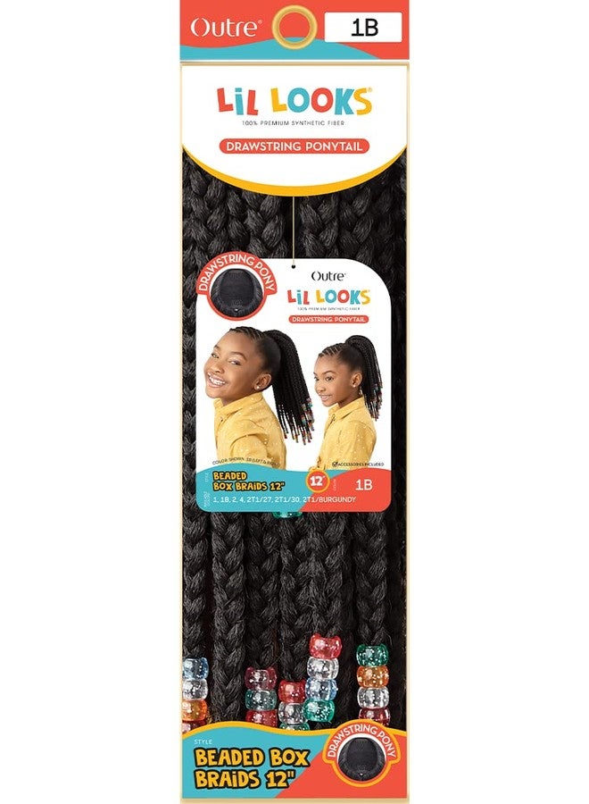 Outre Lil Looks Drawstring Ponytail - BEADED BOX BRAIDS 12" (2T1/30) - Image 5