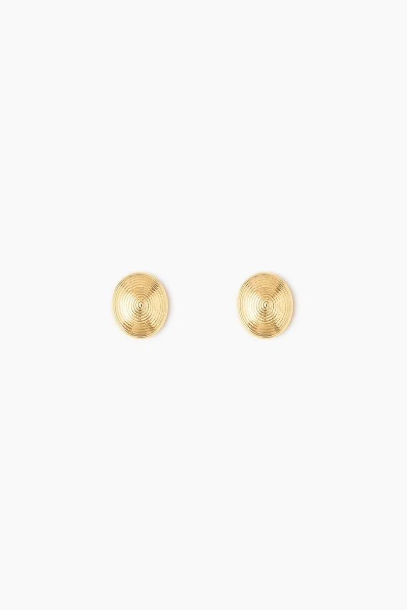 LIE STUDIO Gleaming Interlocking Drop Earrings