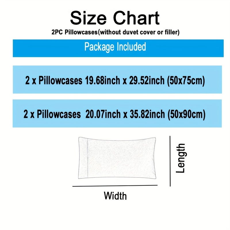 2Pcs White Queen Size Breathable Floral Quilted Pillowcases with Envelope Closure Soft Skin Friendly Home Decor for Living Room Bedroom Couch Sofa No Insert Needed - Image 3