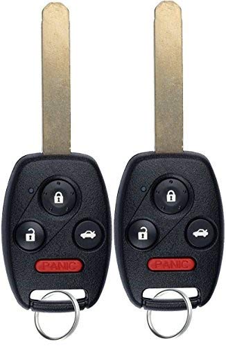 KeylessOption Key Fob Replacement for 2003 2004 2005 2006 2007 2008 2009 2010 Honda Accord Element Keyless Remote Control, 4-Button OUCG8D-380H-A - 2 Pack - Image 2