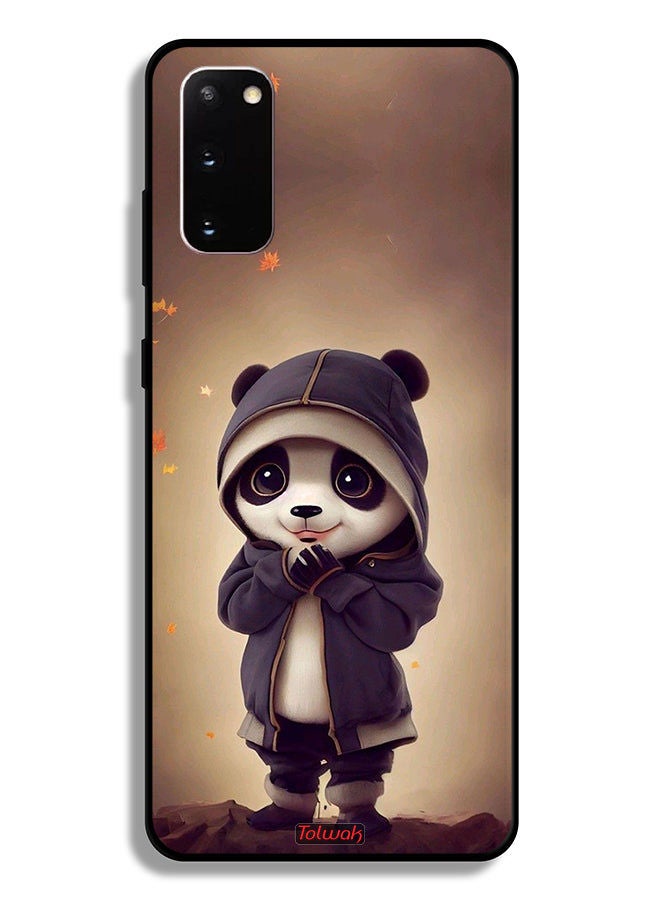 Tolwak Samsung Galaxy S20 4G Protective Case Cover Cute Little Panda - Image 2
