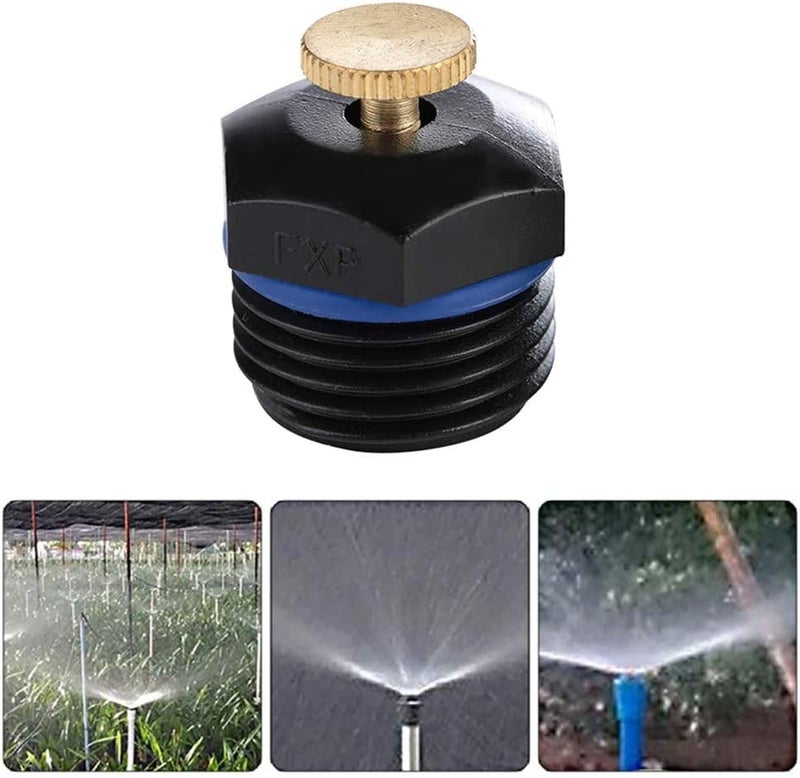 APPSTER 50pcs Drip Irrigation Misting Nozzles 1/2" Adjustable Garden Lawn Watering 360° Mist Sprinkler Heads Micro Irrigation Sprayer For Garden Irrigation Atomizing Fogger System - Image 4
