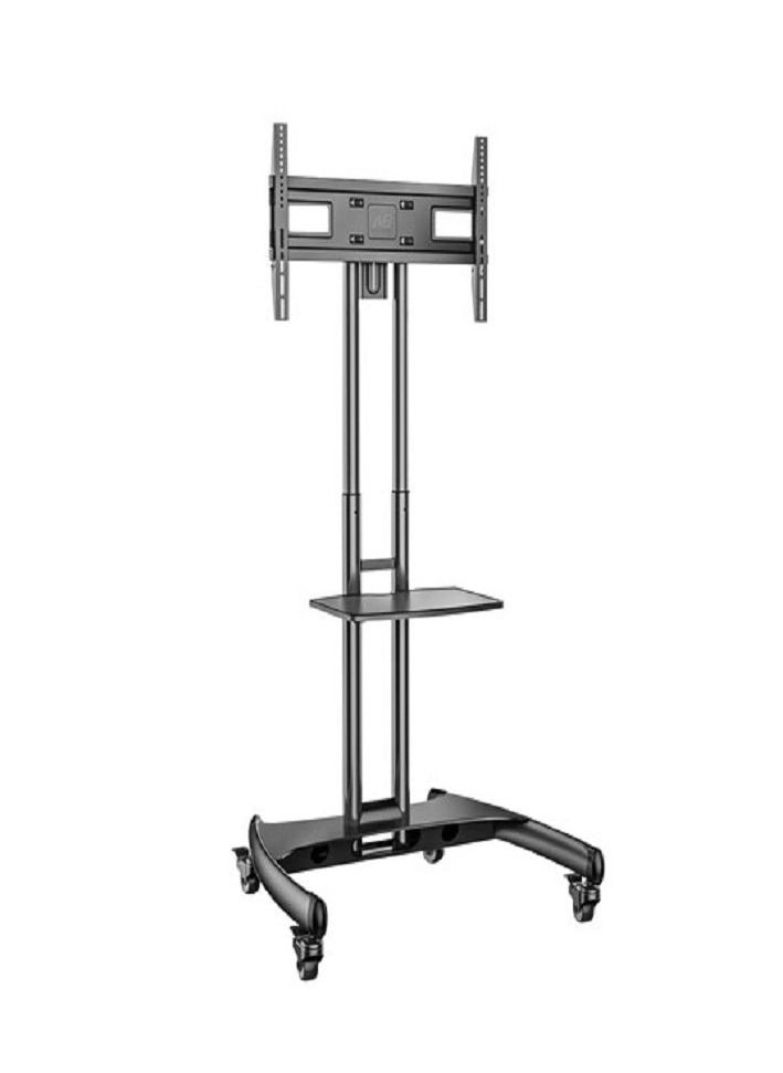 TV Stand With Lockable Wheels For 32-70 Inch TVs Black - Image 2