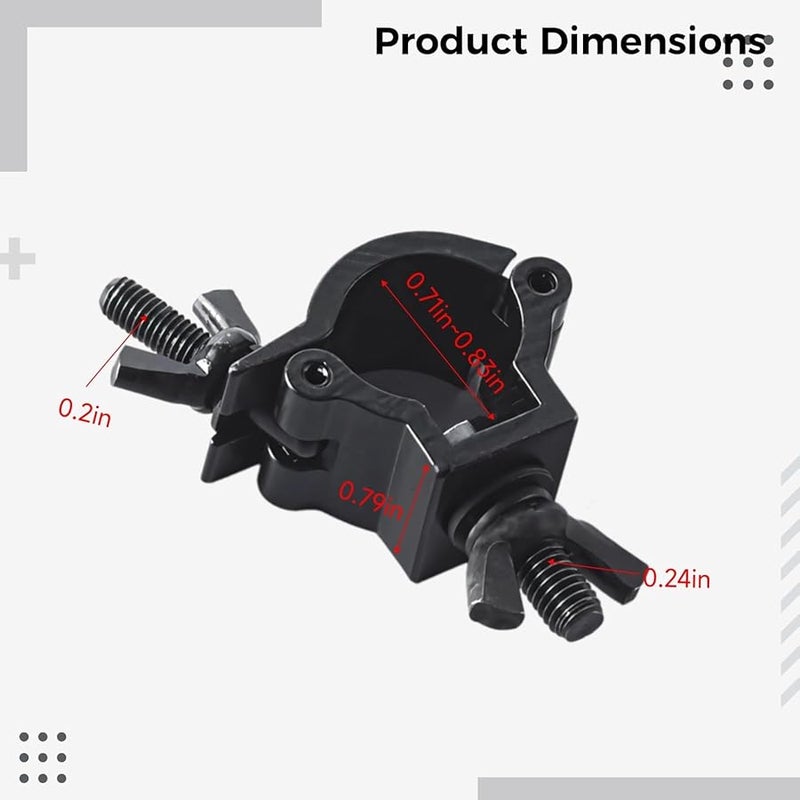 Aluminum Alloy Scaffold Clamp Swivel Coupler With Wing Nut For Round Pipe Rigging - Image 5