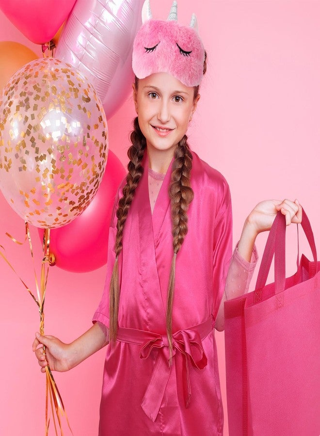مجموعة هدايا حفلات السبا للبنات من ZhouBoat، 60 قطعة، تتضمن أرواب سبا، وعصابة رأس، ونعال، ومبارد أظافر، وملصقات، ومشط شعر للبنات، (لون أحمر وردي، 10) - Image 5