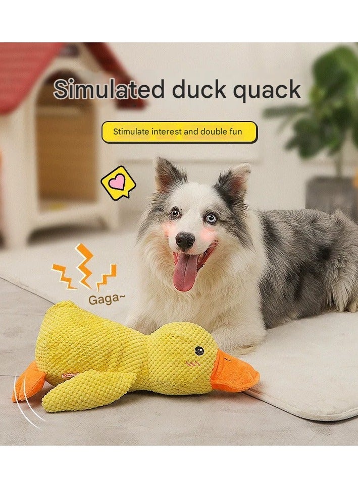 Goolsky Pet Plush Sleeping-Companion Duck – Teeth-Grinding Sound-Making Playmate for Dogs and Cats, Soft Stuffed Toy - Image 1