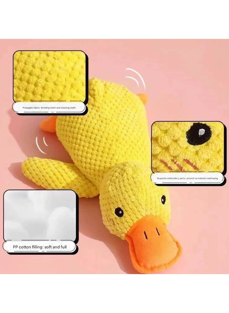 Goolsky Pet Plush Sleeping-Companion Duck – Teeth-Grinding Sound-Making Playmate for Dogs and Cats, Soft Stuffed Toy - Image 3