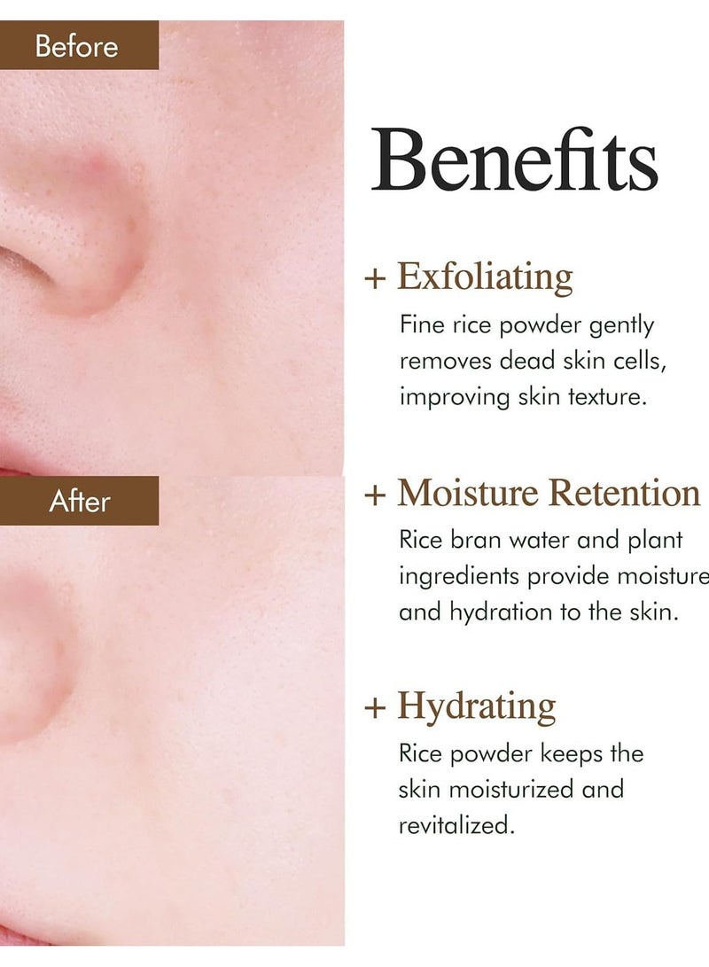 9Wishes Rice Foaming Cleanser 120ml – Gentle Face Wash with Micro-Ground Rice Powder – Deep Cleansing, Brightening & Pore-Refining – Korean Skincare for All Skin Types - Image 5