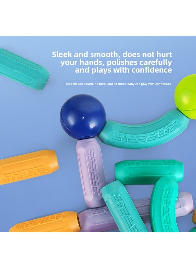 Magnetic Bar Children's Educational Toys Large Particles Changeable Boys And Girls Baby Jigsaw Puzzle Assembled Building Blocks Manufacturers Wholesale-Specifications:Large Particle 3D Magnetic Rod 136PCs  - Image 4