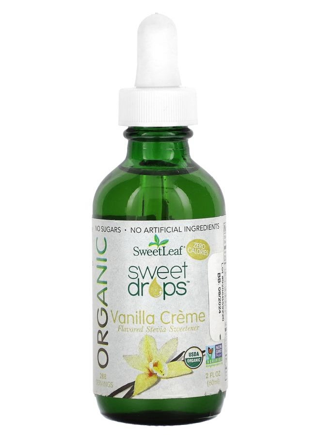 Wisdom natural SweetLeaf Organic Sweet Drops Vanilla Creme 2 fl oz (60 ml) 