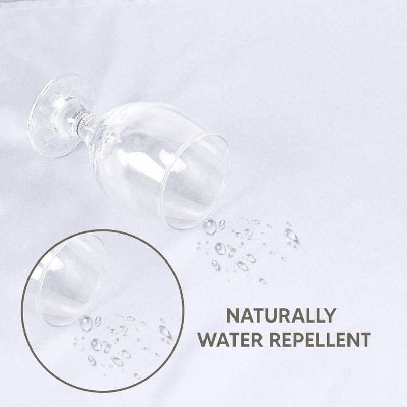 Utopia Kitchen Round Table Cloth 2 Pack [70 Inches  White] Tablecloth Machine Washable Fabric Polyester Table Cover for Dining  Buffet Parties  Picnic  Events  Weddings and Restaurants - Image 5