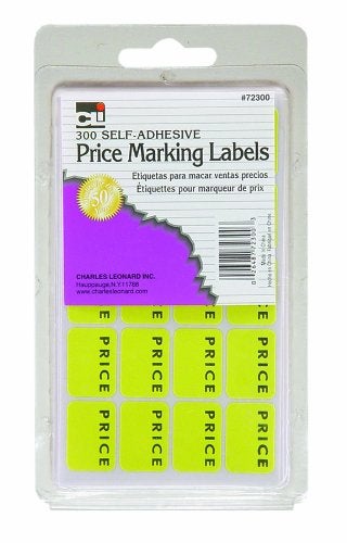 Charles Leonard Sale Price Marking Labels Blank Price Self Adhesive Stickers Yellow 300Box 72300