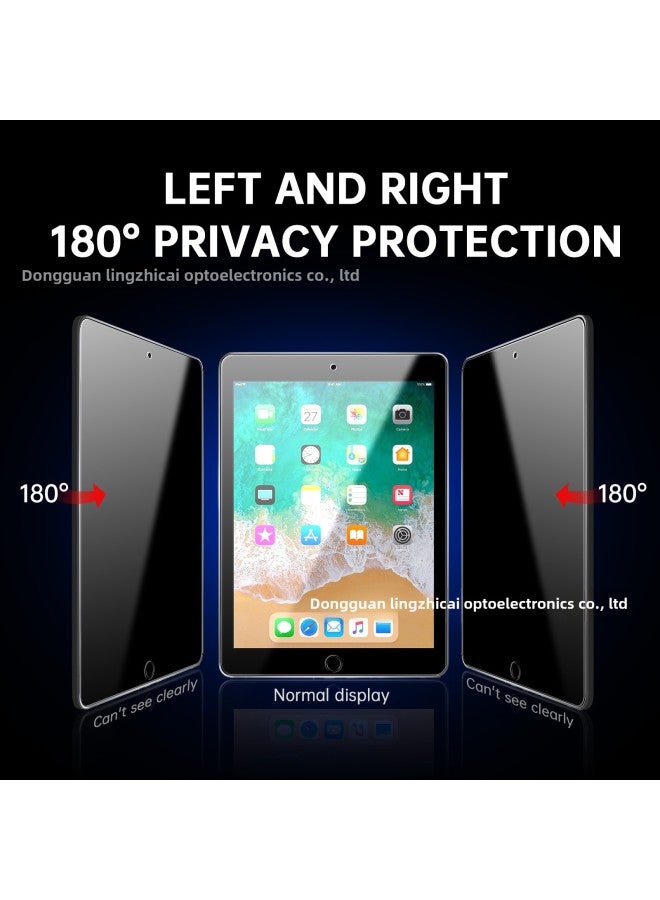 Anti-Peep Tempered Glass Film For IPad 5/6 Generation Pro 9.7 Apple Air1/2 Screen Sticker Anti-Fingerprint Super Clear-Color:Ipad 5/6/2017/2018/air1/air/Pro9.7 Arc Edge 360 Degree Anti-peep Glass-Dimensions:ipad 5/6/2017/2018/air1/air/Pro 9.7 Inch - Image 2