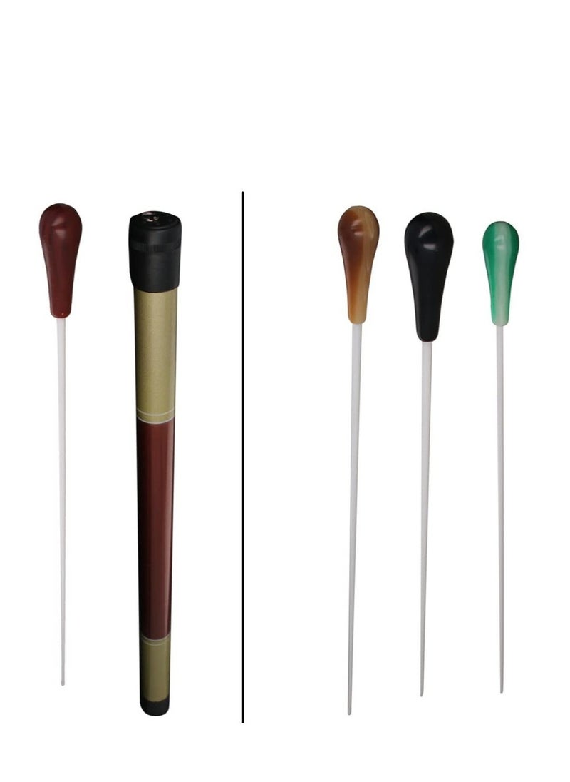 Telescopic Teachers Pointer, 4 Pcs Teachers Pointer Stick, Retractable Classroom Whiteboard Pointer, Extendable for Teachers, Guides, Coach Extend to 15.4"