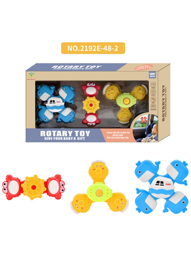 Children's Animal Spinning Top, Marine Animal Spinning Top, Fun Bathing Spinning Baby Toy-Color:Zhuanzhuanle Toys Marine Style  - Image 1