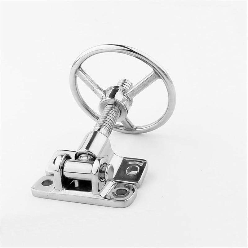 304 Stainless Steel Hand Wheel Hinge For Steam Equipment Access Door Compression 1 Piece Color A - Image 1