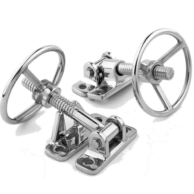 304 Stainless Steel Hand Wheel Hinge For Steam Equipment Access Door Compression 1 Piece Color A - Image 3