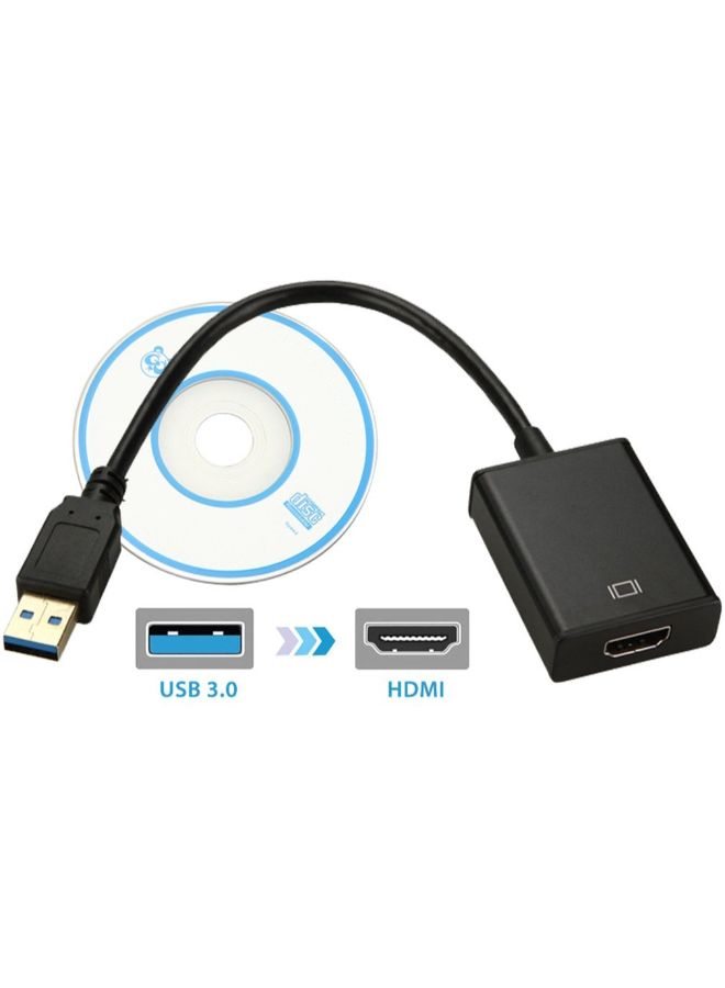 HDMI Female To USB Male Adapter Cable Black 1080p small shell Black - Image 5
