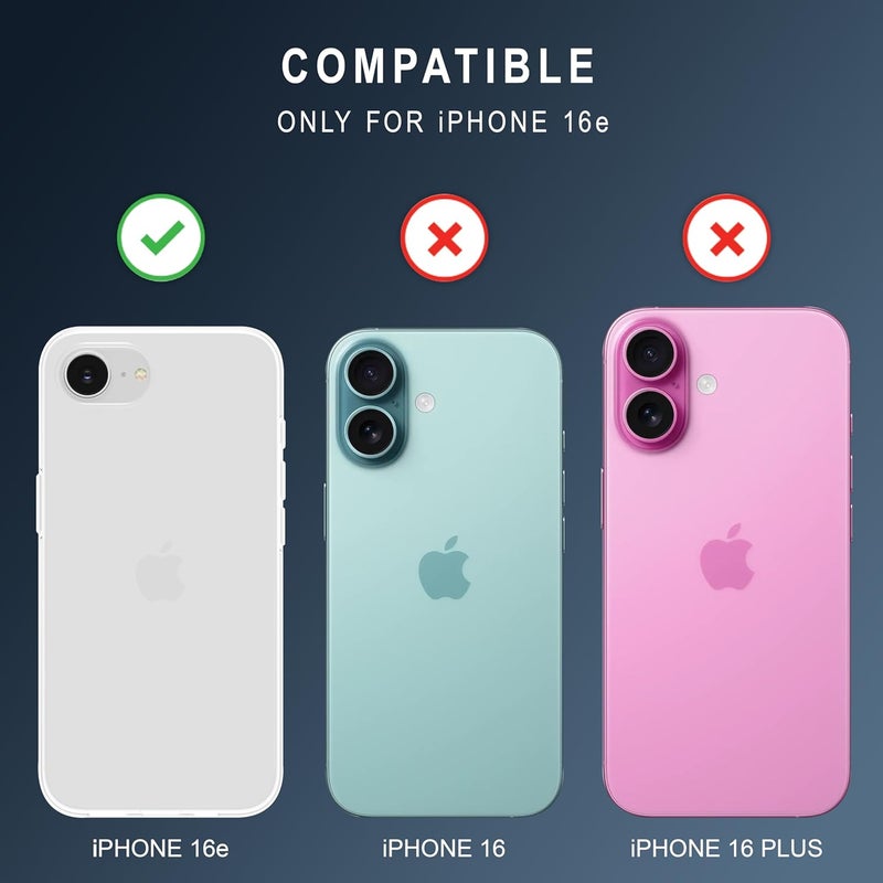 Cedo iPhone 16e Clear Case | Soft Flexible Slim-Fit | Full Body 360 Protection Shock Proof TPU Back Cover (Transparent) - Image 2
