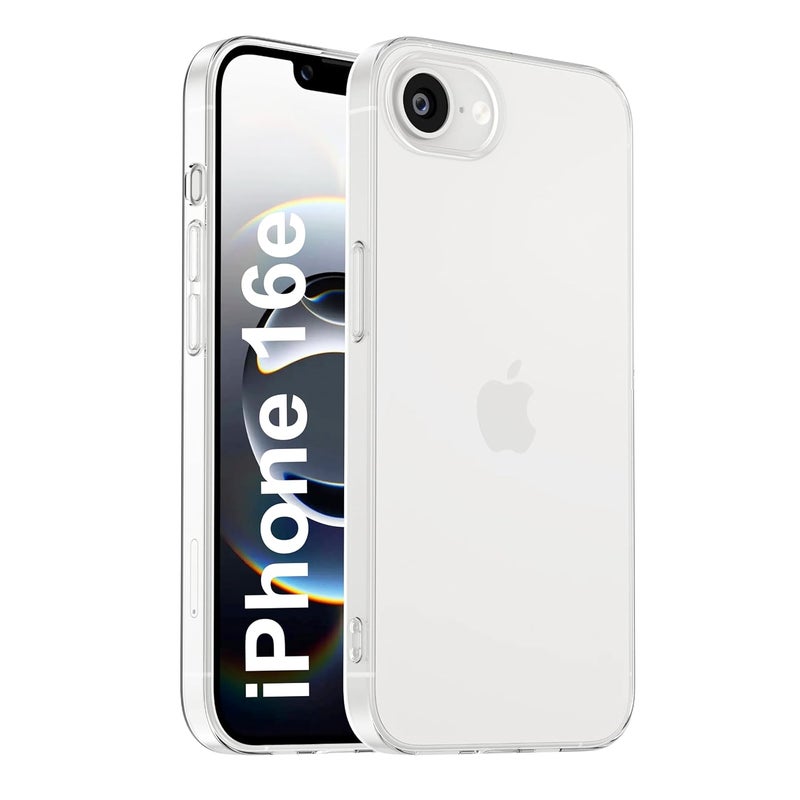 Cedo iPhone 16e Clear Case | Soft Flexible Slim-Fit | Full Body 360 Protection Shock Proof TPU Back Cover (Transparent) - Image 1