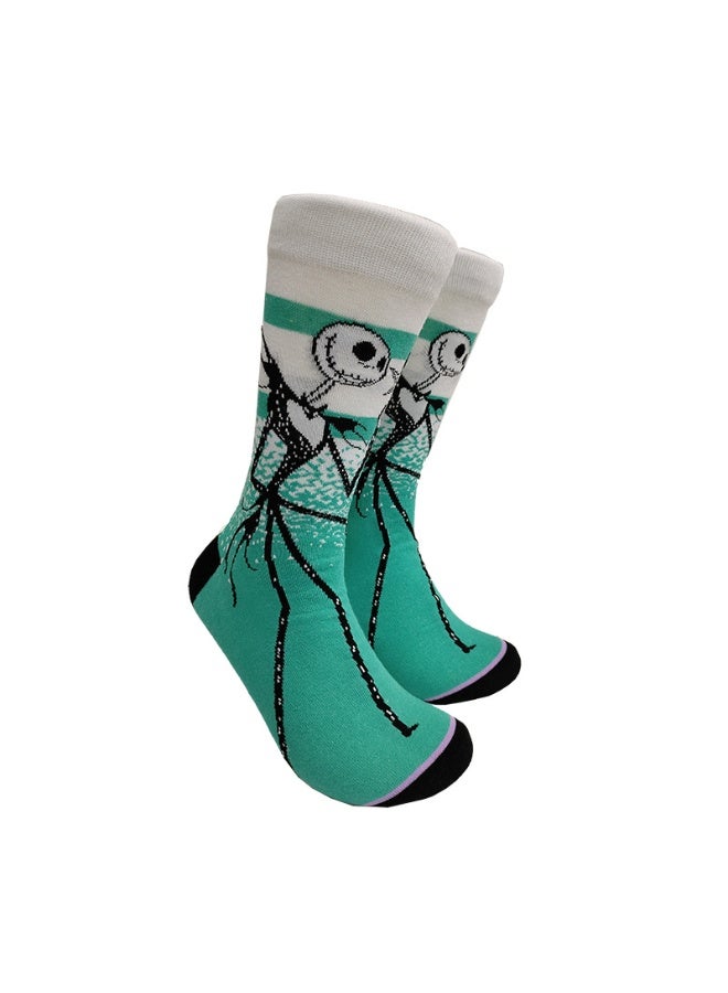 Cartoon Anime & Movie Crew Socks, Streetwear Style Trendy Skateboard Socks for Men & Women(5P) - Image 3