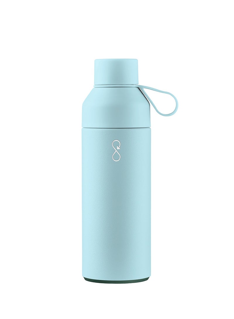 Ocean Bottle Eco-Friendly Stainless Steel Reusable Water Bottle Leakproof BPA Free Dishwasher Safe Double Wall Vacuum Insulated Thermos Flask - Sky Blue - 500ml - Image 1