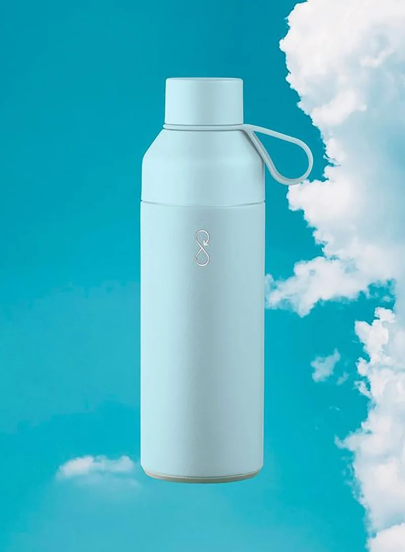 Ocean Bottle blue Eco-Friendly Stainless Steel Reusable Water Bottle Leakproof BPA Free Dishwasher Safe Double Wall Vacuum Insulated Thermos Flask - Sky Blue - 500ml  | Best Price UAE