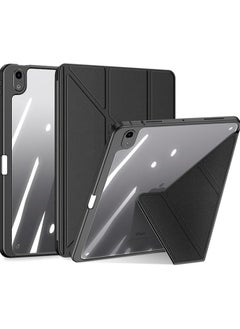 DUX DUCIS جراب خلفي شفاف لجهاز iPad Air 11 بوصة الجيل السادس (2024، M2)، جراب خلفي ناعم من مادة TPU مع حامل قلم وخاصية السكون التلقائي لجهاز iPad Air 11 (أسود)  - Image 1