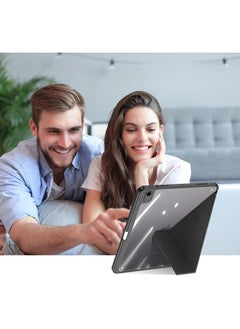 DUX DUCIS جراب خلفي شفاف لجهاز iPad Air 11 بوصة الجيل السادس (2024، M2)، جراب خلفي ناعم من مادة TPU مع حامل قلم وخاصية السكون التلقائي لجهاز iPad Air 11 (أسود)  - Image 4