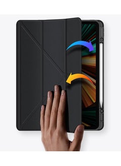 DUX DUCIS جراب خلفي شفاف لجهاز iPad Air 11 بوصة الجيل السادس (2024، M2)، جراب خلفي ناعم من مادة TPU مع حامل قلم وخاصية السكون التلقائي لجهاز iPad Air 11 (أسود)  - Image 2