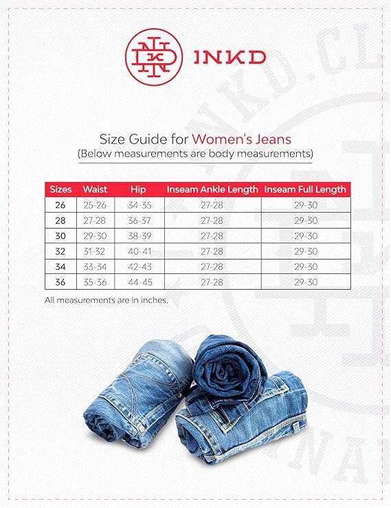 INKD Women's Jeans (INKSS25WJN-608-Sky Why-30) - Image 3