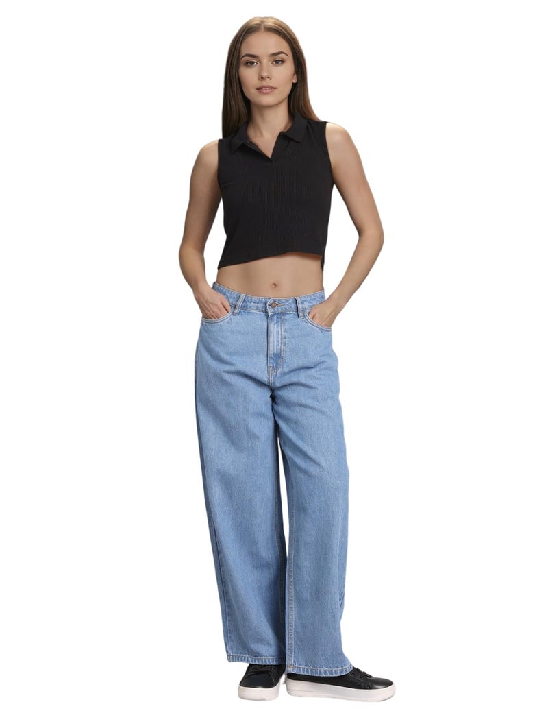 INKD Women's Jeans (INKSS25WJN-608-Sky Why-30) - Image 4