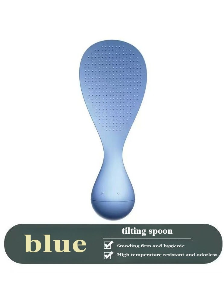 Plastic Spoon Ideal for cooking and serving rice Premium quality rice spoon Food grade Elegant and lightweight design 3 colors 3 pcs. - Image 3