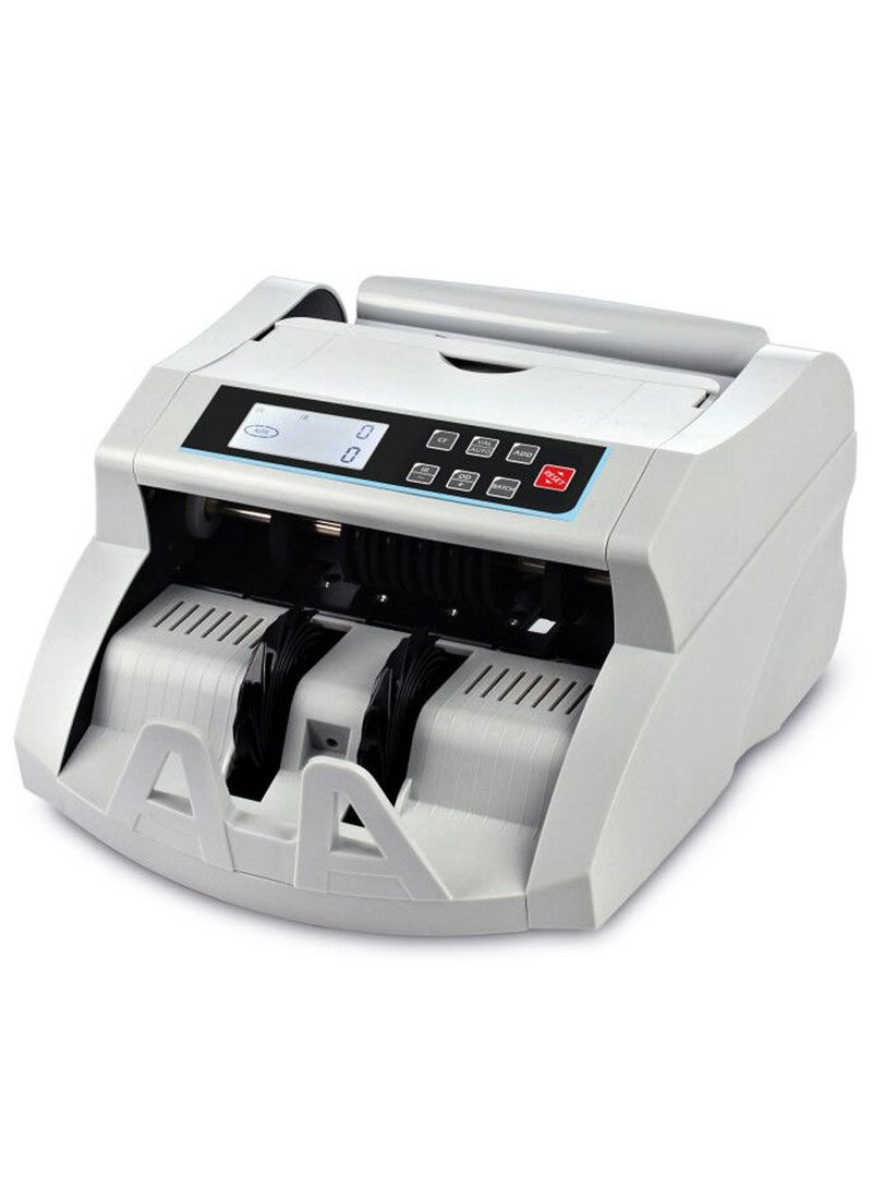 Money Counter Machine Count Value,UV/MG/MT/IR Counterfeit Cash Detection Bill Counter,Cash Counter, Add+Value/Batch+Value Modes,Money Counting Machine with LCD Display White