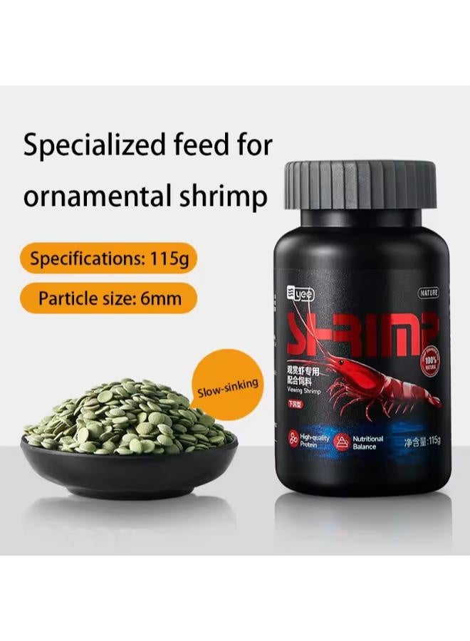 YEE Ornamental Shrimp Food (115g) – Slow-Sinking 6mm Pellets - Image 1