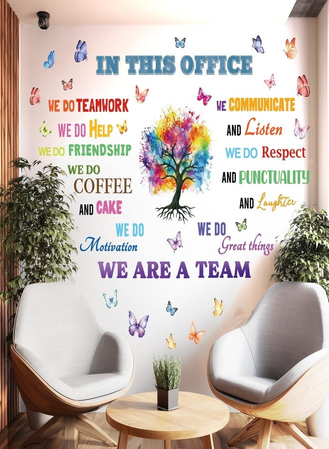 ديكو وال ملصقات حائط مكتبية DECOWALL DS9-8086، ملصقات ديكورية لأقوال إيجابية، قابلة للتقشير واللصق، فن العمل الجماعي التحفيزي، نحن فريق - Image 3
