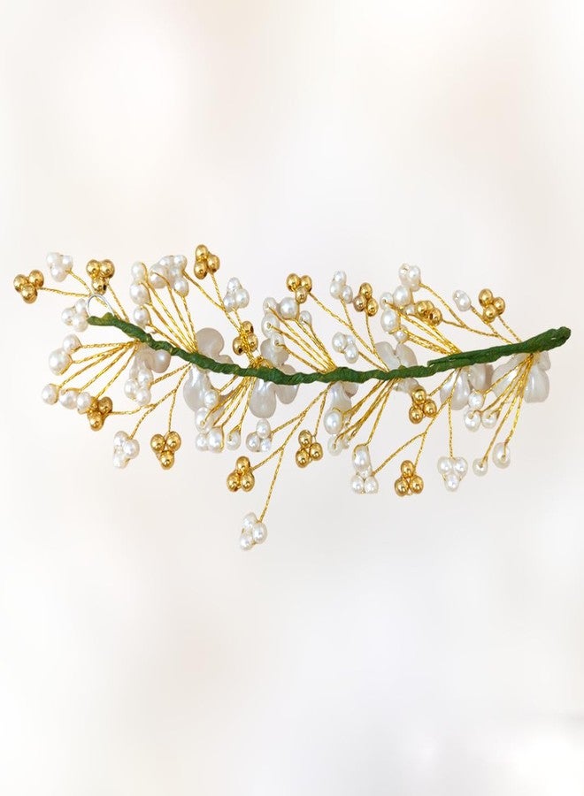 Ansh Attractive Artificial Metal Floral Hairpin | Silver and Golden Pearls Hair Clips/Juda Pins | Hair Accessories for Women & Girls (Combo Pack of 2669-2671) - Image 5