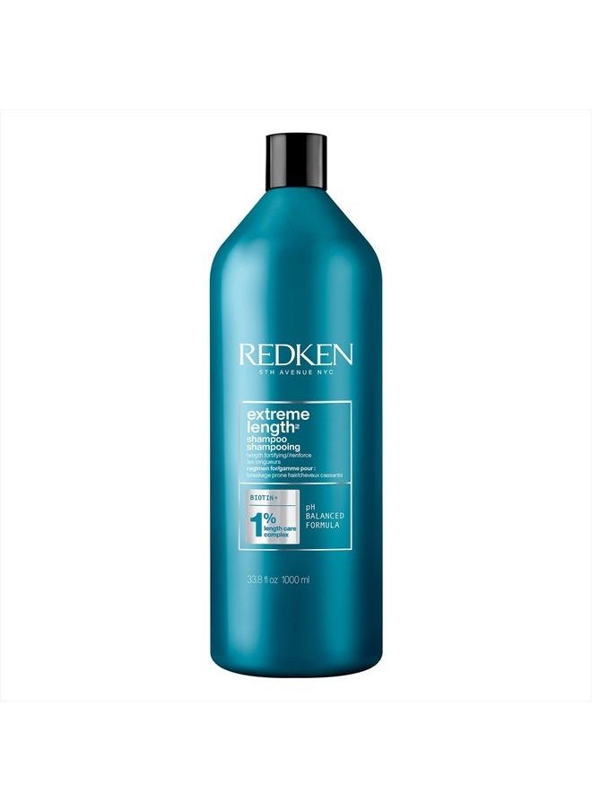 REDKEN - Redken Extreme Length Shampoo | For Hair Growth | Prevents Breakage & Strengthens Hair | Infused With Biotin | 33.8 Fl Oz - Image 1
