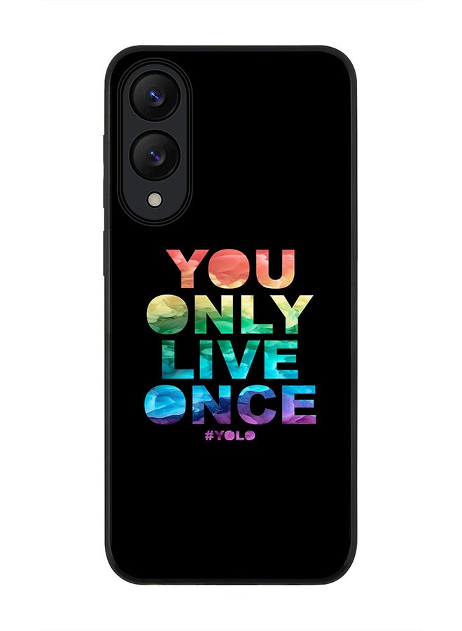 Stylizedd For Samsung Galaxy S25 Edge Case,Slim fit Camera Protection, Shockproof Thin Phone cover  - YOLO