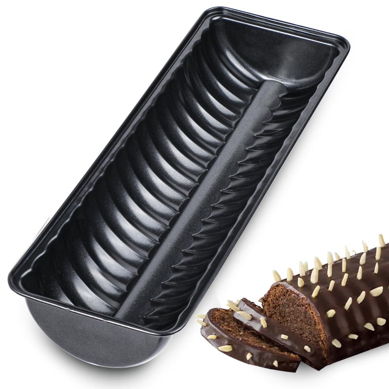 Webake 13 x 4 inch Almond Cake Pan NonStick Carbon Steel Loaf Baking Pan Rehrucken Cake