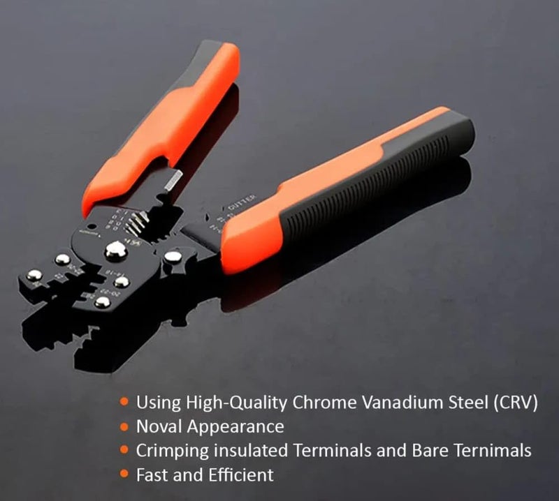 VENEKETY 190mm Professional 0620mm SelfAdjusting Automatic MultiFunction Crimping Stripper Tool Tangent Mouth Design Ergonomic Handle - Image 2
