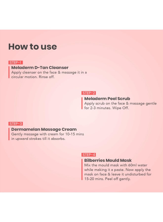 O3+ D-TAN Facial Kit for TAN Removal & Skin lightening 45g | Detan Facial Kit for TAN Removal - Image 2