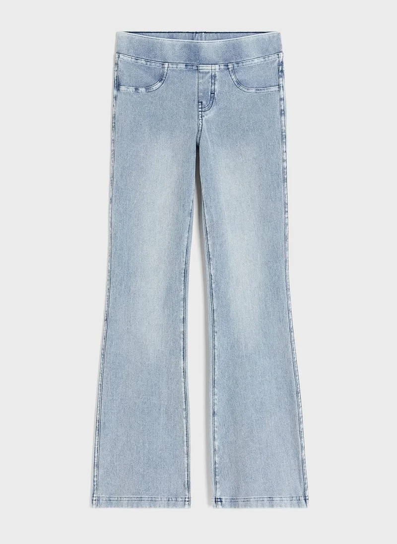 اتش اند ام Kids Flared High Waist Pants