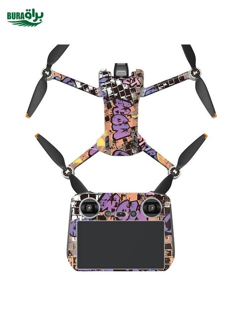 Full Surround Style Waterproof  Sticker For DJI Mini 3 Pro RC With Screen Version(Mn3-12)