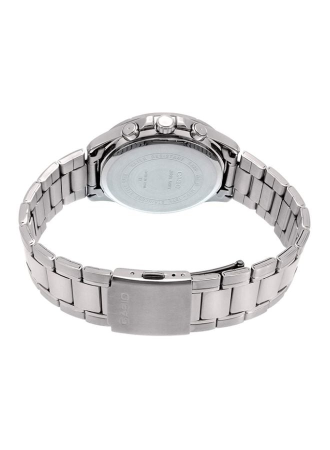 CASIO Men Water Resistant Analog Watch MTP-1374D-5A - 44 mm - Silver - Image 2