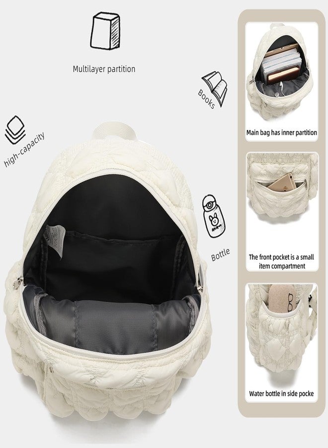 willikiva حقيبة ظهر مبطنة لطيفة للأطفال من ويليكيفا، حقيبة خفيفة الوزن للأطفال الصغار من الأولاد والبنات لمرحلة ما قبل المدرسة (أبيض) - Image 3