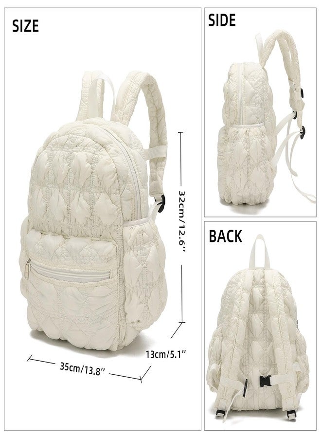 willikiva حقيبة ظهر مبطنة لطيفة للأطفال من ويليكيفا، حقيبة خفيفة الوزن للأطفال الصغار من الأولاد والبنات لمرحلة ما قبل المدرسة (أبيض) - Image 2