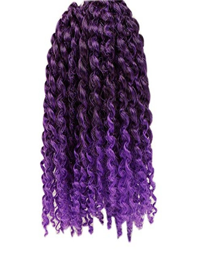 Sharopul 3pcs/pack Kinky Curl 8 Inch Afro Kinky Twist Hair Purple Soft Synthetic Crochet Braiding Hair Extention (Tpurple) - Image 4