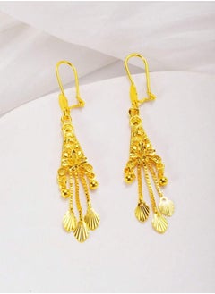 GOLDMAX Elegant 21k Gold Plated Drop Earrings For Women  - Image 3