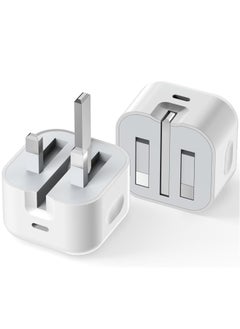 20W USB-C Fast Charger Plug – Compact Wall Adapter for iPhone, Samsung, iPad, and More, UK-Compatible